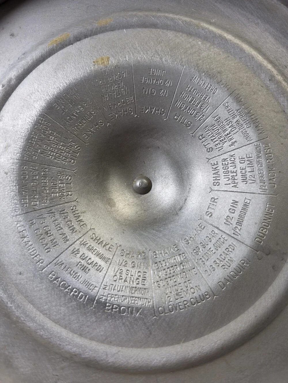 Vintage Forman Family Hammered Aluminum Ice Bucket & Tongs